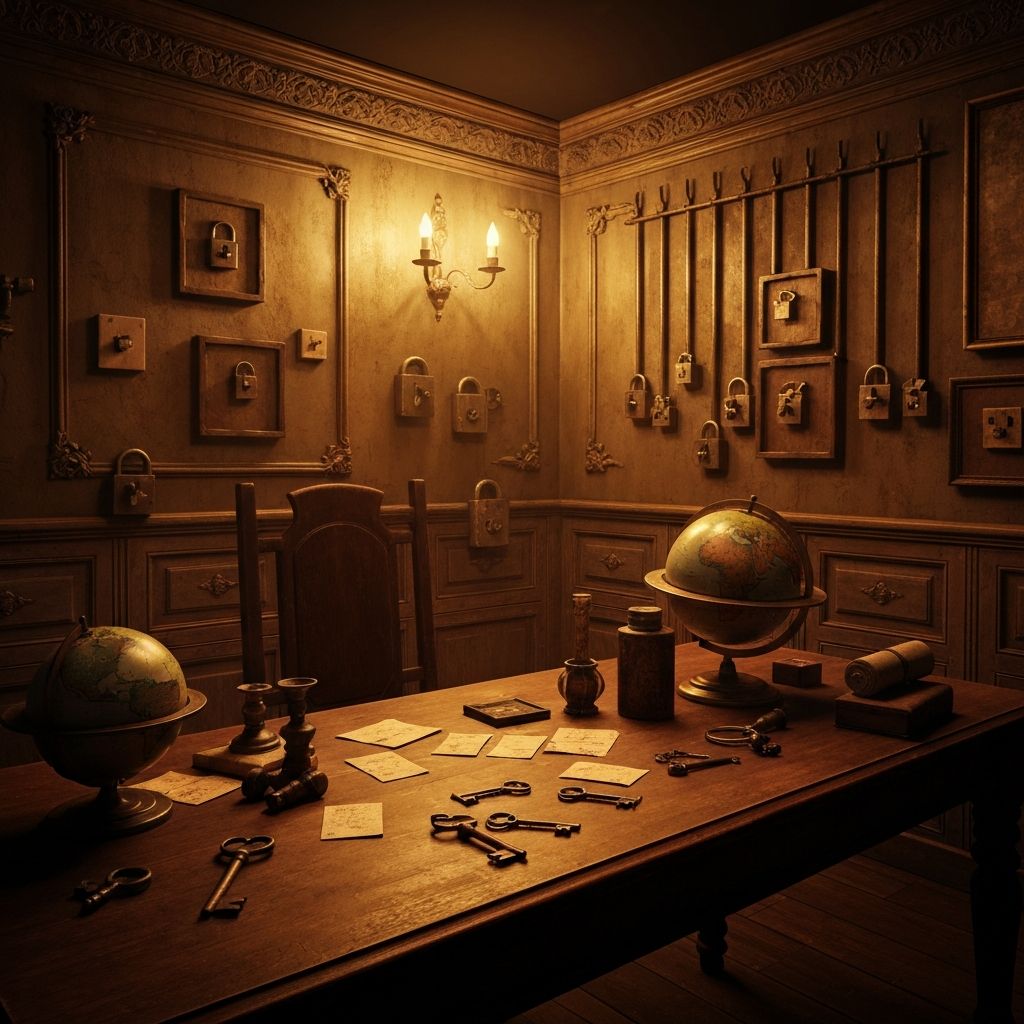 Escape room props and puzzles